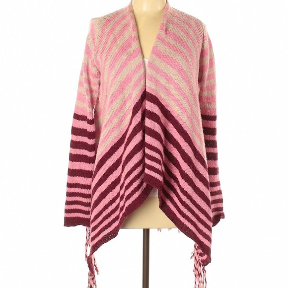 BCBGMaxAzria Pink Knit Poncho Cardigan - Picture 1 of 9